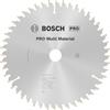 Bosch 1x Lama per sega circolare PRO Multi Material a filo per seghe portatili (per Alluminio, Materiali plastici, Ø mm, Professional Accessorio Sega circolare portatile)