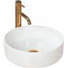 Rea LAVABO DA APPOGGIO Lavabo Bagno 360 x 360 x 115 mm Ceramica (Bianco)