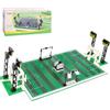 Cabeeskii Soccer Playset Building Blocks, Football Court Baseplate Brick with Football Goals, launchers Bricks, 2 Footballs