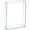 Royal Imports Royal Imports - Vaso in vetro per fiori decorativo per casa o matrimonio, piatto rettangolare in vetro, 17,8 cm di larghezza x 25,4 cm di altezza, trasparente