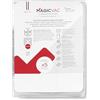 Magic Vac, 50 Sacchetti Sottovuoto 30x40cm Rigati e Brevettati, per Congelatore, Frigorifero, Scongelamento in Microonde, Bollitura, Cottura Sottovuoto in Forno o A Vapore, Privi di BPA, Made in Italy