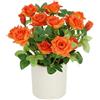 Flair Flower Fioriera artificiale in vaso, 32 cm, decorazione da tavolo, decorazione da tavolo, arancione