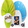 irpot Set Uovo di Pasqua Personaggio a scelta con guscio apribile e gadget uovo di cioccolato con tazza in ceramica portachiavi e sacca porta oggetti (Martinez - Inter)