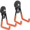 Yuzita Ganci magnetici forti, 2 confezioni Hooks magneti pesanti utilitaristici con rivestimento antiscivolo per appendere interni ed esterni (arancione)