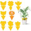 Belviorante 80PCS Trappole Mosche Adesivi, Trappola Moscerini Impermeabile Sicura e Inodore, Per Mosca Lnsetti Parassiti, Moscerini, Afidi, Tarma a Balcone, Giardino (Giallo)