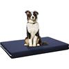 EVERGREENWEB MATERASSI & BEDS EVERGREENWEB Cuccia Cane da Interno taglia Grande | Materasso Ortopedico | Letto per Animali Domestici | Cuscino per Cane Sfoderabile e Lavabile Rivestimento Massaggiante | Tessuto Blu | PETLOVE