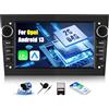 OiLiehu 2G+64G Android 13 Carplay Android Auto Doppio Din Radio per Opel Astra Antara Vectra Corsa Zafira Meriva Combo Autoradio con schermo 7 pollici con Bluetooth/FM RDS/WiFi/GPS