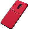 Kepuch Mowen Cover Custodia Case Piastra Metallica Incorporata per Samsung Galaxy S9+ S9 Plus - Rosso
