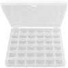 TRIXES Custodia in plastica a 36 scomparti per bobine e bobine, organizer per accessori artigianali, bobine, aghi, adesivi, spille, filo da ricamo, tessuto e filo da cucito