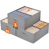 Lifewit Organizer Armadio, Cassetti per Armadio Interno Pieghevoli, Contenitori per Armadio Salvaspazio con Divisorio Rimovibile, Scatole per Armadio Rigide, 40L (50 x 40 x 20 cm), Set di 3