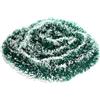 Akxlax Ghirlanda Natalizia per Scale 3m 5m 10m, Ghirlanda Albero di Natale, Ghirlanda Verde Natale Ghirlande Natalizie da Esterno, Ghirlande Natale Lunghe per Porta Camino (Verde+Bianco, 5M)