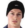 UNDERCONTROL Berretto Invernale da Pescatore a Coste da Pescatore, 0, per Uomo e Donna, Unisex, Elegante, Traspirante, con Teschio, Elastico, Polsino Arrotolato (Verde a Coste Larghe)