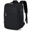 RuoSien per Zaino Ryanair 40x20x25,Zaino da Viaggio Aereo Bagaglio a Mano,Borsa da Cabina per Laptop da 14 Pollici Zaino Casual da Uomo e da Donna Lavoro (Nero Magico)