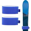 INSPUTOL 6-Pack Ski Tie Straps - Fascette per Il Trasporto degli Sci Regolabili con Cuscinetti protettivi Antiscivolo | per Il Trasporto di Sci/Snowboard/Bastoncini | Imbottitura in Eva (Blu)