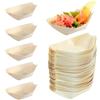 Lansls 100 Pezzi Barchette Finger Food, Finger Food Monouso, Finger Food, Barchette Finger Food Monouso in Legno, Ciotole usa e Getta per Feste, Barchette Finger Food Barche, per Matrimoni, Picnic