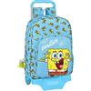 safta Sacco piatto Junior SpongeBob Positive Vibes, Azzurro/giallo, 330x140x420 mm, Zaino 313L