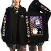 flowereyes Hunter X Hunter Hisoka Morow Felpa con Cappuccio con Cerniera Hisoka Cardigan Unisex Hunter X Hunter Full Zip Up Coat Harajuku Casual Hisoka Hoodie