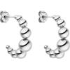 Purelei Bubbly - Orecchini da donna in resistente acciaio inossidabile - Orecchini impermeabili da donna - Diametro 18,5 mm - Gioielli alla moda per un look personalizzato (Oro)