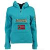 Geographical Norway Gymclass Felpa Sportiva con Cappuccio, Turquesa, S Uomo