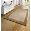 HANSE Home Designer Velours - Tappeto in Polipropilene, 160 x 230 x 0,9 cm, Colore: Beige/Crema