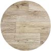 Tadi & Imperio1979 Tappeto in vinile effetto parquet cucina soggiorno - varie misure - (Textura legno rovere rotondo 100 cm D) , lavabile antiscivolo, rivestimento pavimento e resistente soggiorno bagno casa cucina