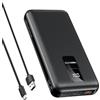 VEEKTOMX Power Bank 30000mAh Caricatore Portatile Ricarica Rapida 20W Powerbank USB C con 4 Uscite e 2 Ingressi Carica Batterie Portatile con LED Digitale Display per iPhone Samsung Huawei Xiaomi iPad ecc.