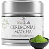 TeaClub Matcha di grado cerimoniale dal Giappone 30 g, foglie di Tencha di prima fioritura sfumate di grado cerimoniale, polvere di tè verde da Kagoshima, Tea Club