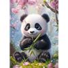 CEOVR Diamond Painting Kit,Panda Pittura Diamante Adulti,Diamond Painting Adulto,30x40 cm Pittura Diamante 5D Panda Sotto L'a