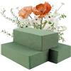 Gjinxi Oasis 3 Blocchi Di Schiuma per Fiori Secchi Schiuma Verde Bagnata E Asciutta Per Fiori Freschi E Artificiali Blocchi Di Schiuma Floreale Oasis Forniture Per Fai Da Te(22.5 × 10.5 × 7 cm)