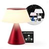 Lexon LUMA L Lampada da comodino sensibile al tatto, luce notturna senza fili con funzione dimmer e sincronizzazione multilampada, 9 colori LED, ricaricabile, alloggiamento in alluminio, rosso scuro