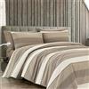 Dorian Home Telo Arredo Copritutto in 100% Cotone, Lenzuolo Copriletto, Foulard Copridivano Made in Italy, Matrimoniale 270 x 270 cm, Fantasia Garda Beige