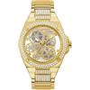 Genérico Orologio Guess Cavaliere Acciaio Oro Cassa E Zirconi GW0323G2, Bracciale