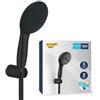 GROHE Vitalio Start 110 Set manopola doccia a 2 getti, cambio getto rapido con SmartSwitch, Nero Opaco 279502431
