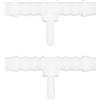 cyclingcolors 2x connettore diametro 8-4-8 per tubo carburante benzina a forma di T trattore tosaerba auto moto ciclomotore