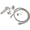 SOMATHERM FOR YOU - Complete Igiene del corredo della toletta doccia in ottone cromato
