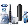 Oral-B Spazzolino Elettrico Ricaricabile iO6 Nero Con Custodia Da Viaggio + 2 Testine Di Ricambio Nere Oral-B iO Ultimate Clean