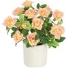 Flair Flower Rose artificiali in vaso, 32 cm, fiori artificiali, rose artificiali, piante artificiali, fiori di seta, decorazione per matrimoni, decorazione da tavolo, fiori di seta