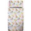 hermet Princess, Lenzuolo Letto Piazza E Mezza, Completo Letto, Lenzuolo Sopra, Lenzuolo Con Angoli, Federa, Rosa, Disney, 100% Cotone, Prodotto Ufficiale