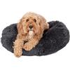 Danish Design Essentials - Cuccia per cani a forma di ciambella, 50 cm, colore: antracite, morbida e morbida, lavabile in lavatrice