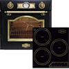 Kaiser Olan Set cucina Kaiser forno elettrico da incasso Kaiser EH 6355 Em, nero+piano cottura a induzione Kaiser KCT 4795 FI AD, nero da incasso, 3 zone cottura, 45 cm