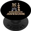 Coole Geburtstagsshirts für Hundeliebhab 1995 30 Anni di Being Awesome Bulldog Cane Vintage PopSockets PopGrip Adesivo