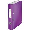 Leitz 10060062 - Raccoglitore di qualità WOW, con fessure per anelli, formato A4, dorso basso, viola