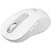 Logitech Signature M650 L Mouse wireless - Per mani grandi, Durata Batteria 2 anni, Clic Silenziosi, Tasti Personalizzabili, Bluetooth, per PC/Mac/Più dispositivi/Chromebook - Bianco