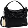 Desigual priori Loverty 3.0, Accessories Nylon Hand Bag Donna, Nero