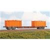 ACME 40431 Carro intermodale Sgns TOUAX 60 piedi 2 container Dinazzano Po