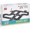 Playmags Set Magnetico da Strada con Piastrelle, 50 Pezzi, Giocattolo Educativo STEM, con Pista Auto, Mattoncini da Costruzione, Giocattolo Magnetico per Bambini, Sicuro dai 3 Anni in su