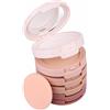 CHAWHO Palette Contouring Polvere 5 Colori Correttore per Contouring - Palette Contouring in Polvere Viso Premuto Polvere Cipria Fondotinta Cosmetico per l'uso profi e quotidiano