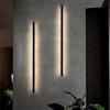 ZMH Confezione da 2 Lampada da Parete a LED per Interni - Moderna 100 cm 34 W per Corridoio Su Giù Lampada da Soggiorno Bianca Calda Nera Illuminazione da Parete per Scale
