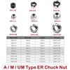 DAZZLEEX ER Collet Chuck Cap, dado di bloccaggio ad alta precisione per fresatura stabile (ER16-M)