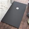 Parama Piatto doccia 70x110cm in marmoresina nero effetto pietra | Kos